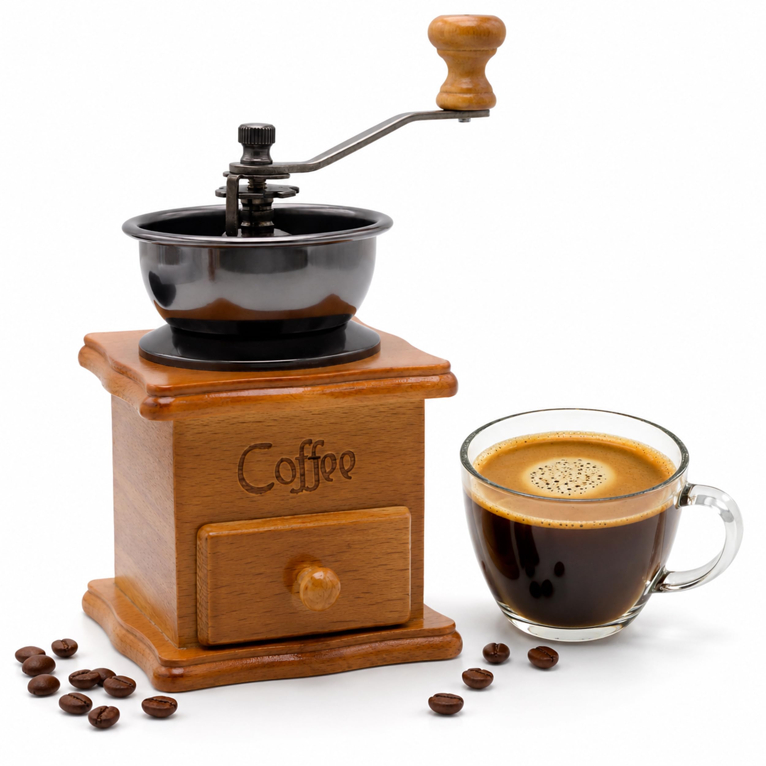 Amazon.com: Vintage Wooden Manual Coffee Grinder - Decorative